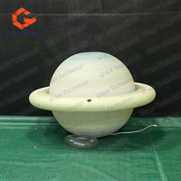 Ballon gonflable lumineux LED en PVC, planètes (Lune, Terre, Soleil, Mars, Saturne) pour la publicité et la décoration d'événements