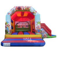 Offre Spéciale pas cher unisexe 15x18ft adulte cirque gonflable videur Combo PVC matériel nouveau unisexe 15x18ft gonflable videur