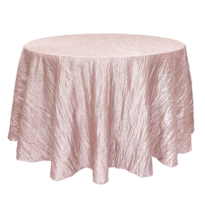 丸いクリンクルタフタテーブルクロス、家庭用宴会、結婚式、パーティー用使い捨てカバー、織り技術 - Product Image 3