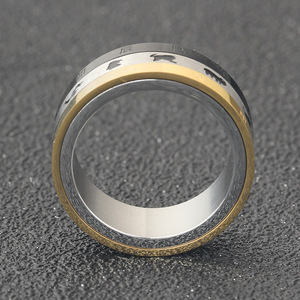 Anillo Ajustable de Tres Hilos de Acero Inoxidable de 8mm con 12 Animales del Zodiaco Giratorios para Mujer, Joyería de Regalo - Product Image 2