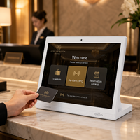 Tableta Android de 14 Pulgadas con Forma de L para Escritorio, Señalización Digital, Menú Electrónico, Pantalla Táctil Capacitiva NFC LCD para Hotel y Oficina