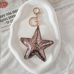 Charme de sac en cuir PU créatif à la mode grand pentagramme <span class=keywords><strong>porte</strong></span>-<span class=keywords><strong>clés</strong></span> 3D étoile à cinq branches pendentif cadeau pour portefeuille sac à dos breloque de sac - Product Image 6