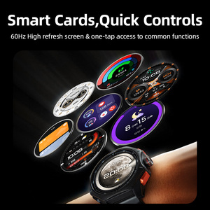 Montre connectée de santé personnalisable RACER <span class=keywords><strong>6</strong></span> Pro, écran AMOLED 1,43 pouces, moniteur de fréquence cardiaque, moniteur de consommation d'oxygène maximale, moniteur d'humeur, réponse aux appels, étanche 5 ATM, autonomie de 4 jours - Product Image 2