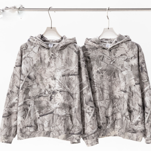 Sudadera con Capucha Corta para Hombre, Estilo Urbano, Tejido de Camuflaje, Sensación Casual - Product Image 2