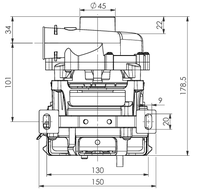 Pompe à diaphragme Portable domestique à faible bruit de haute qualité pompe de lave-vaisselle humidificateur à grand débit