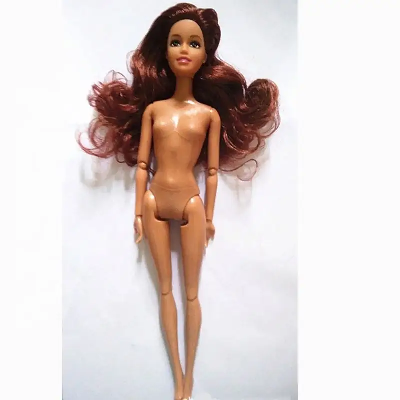 Envío de la gota princesa 11,5 "30cm activo Deep Brown muñeca Africana 11 cuerpo articulado muñeca desnuda 30cm cuerpo de muñeca