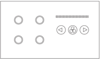 Interrupteur mural intelligent Tuya Wifi 4 voies pour éclairage et ventilateur, panneau tactile en verre trempé pour maison intelligente, commande vocale Alexa Google Assistant
