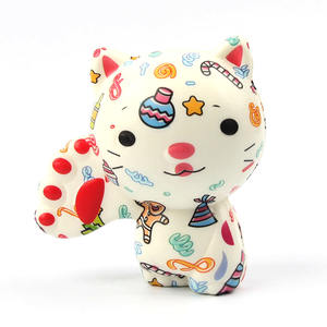 لعبة الضغط الإسفنجية الإسفنجية المطبوعة بالألوان الكاملة على شكل حيوان لطيف ألعاب تخفيف التوتر للأطفال والكبار - Product Image 3