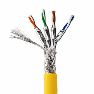 Farsince Cat8 SFTP 22awg ethernet lan כבל באיכות גבוהה sstp/sftp מגן מקורה חיצוני חתול 8 כבל 1000ft לחמניות 500m 1000mhz