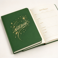 Carnet A5 à couverture rigide, impression dorée personnalisée, journal à motifs, carnet d'écriture, papeterie, cadeau
