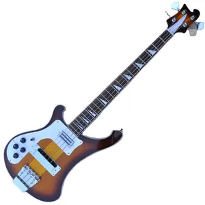 Bajo eléctrico para zurdos Flyoung, profesional, económico, con mástil a través del cuerpo. - Product Image 1
