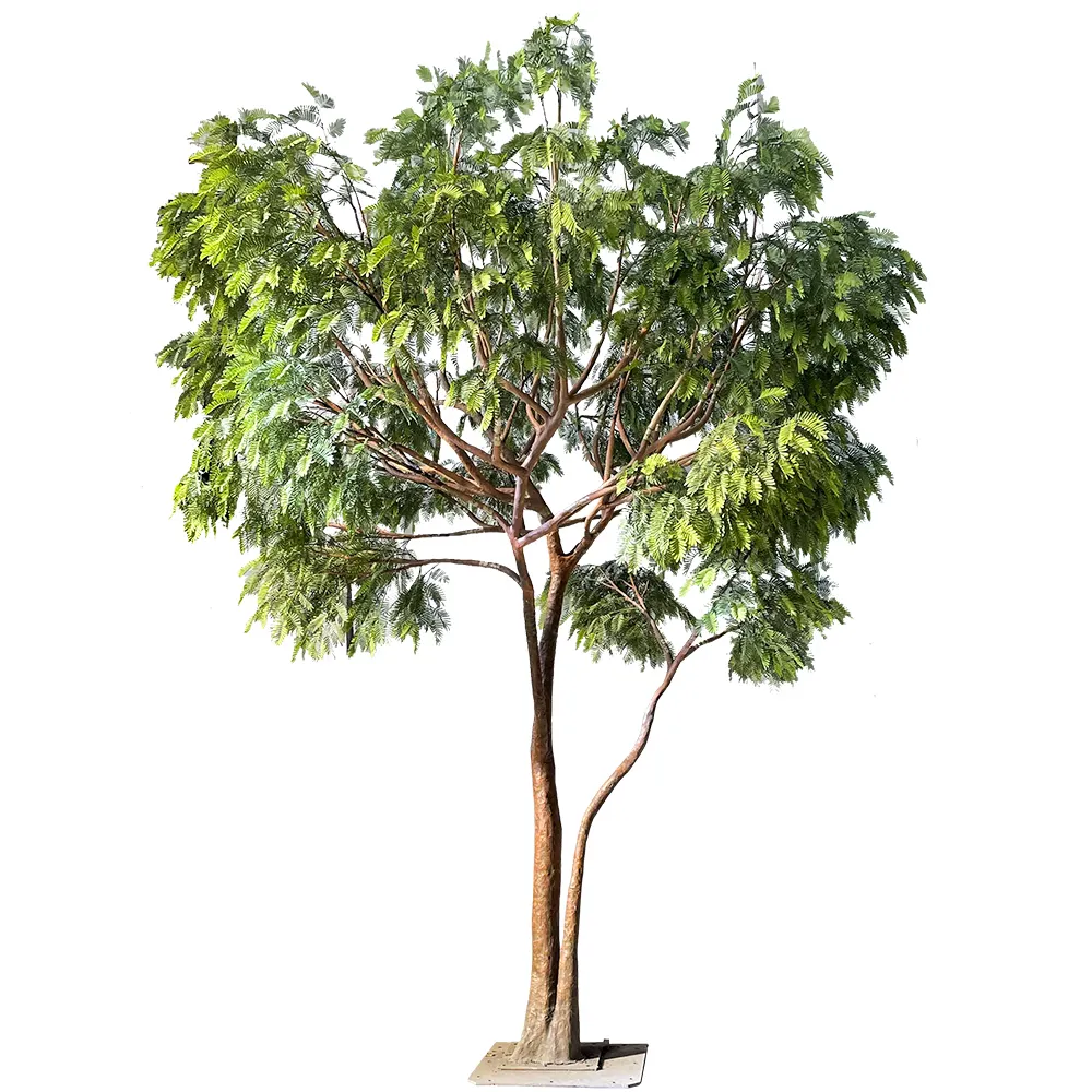 ต้นไม้ประดิษฐ์ oive ขนาดใหญ่ที่ดูเป็นธรรมชาติในห้างสรรพสินค้ามารีน่าอาบูดาบี
