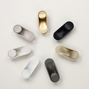 Zinc Alloy Recessed Flush Pulls Groove Embedded Concealed Handles for Wardrobe Cabinet Drawer - Product Image 1