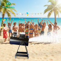 Machine à neige en métal Super 600W avec télécommande pour mariages, fêtes de Noël, festivals, utilisation sur scène en extérieur/intérieur