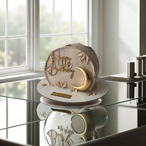 ของตกแต่งเค้กวันเกิดรูปพระจันทร์สีทองอะคริลิคพร้อมน้ำผึ้งและของหวานสำหรับงานเลี้ยงวันเกิด - Product Image 2