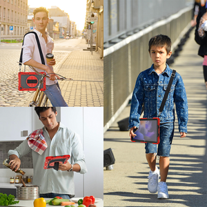<span class=keywords><strong>Funda</strong></span> Resistente de Cuerpo Completo <span class=keywords><strong>para</strong></span> <span class=keywords><strong>Tablet</strong></span> <span class=keywords><strong>Samsung</strong></span> Galaxy <span class=keywords><strong>Tab</strong></span> A9+ A11 PLUS 11'' X238 X230, Híbrida con Soporte y Correa de Mano y Hombro - Product Image 6