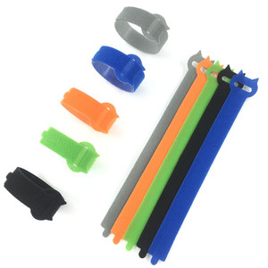 Logo personalizzato autoadesivo cavo in Nylon doppio lato gancio <span class=keywords><strong>Loop</strong></span> per auricolari Back-to-Back Design - Product Image 5