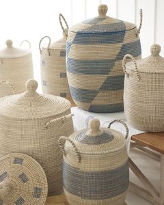 Panier en jonc de mer homennature, meilleure qualité, Service de conception de marque, Logo personnalisé, emballage, panier de rangement domestique pliable en stock - Product Image 3