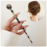 Style japonais personnalisé acétate de cellulose cheveux bâton épingle à cheveux peigne pour femmes acétate acrylique cheveux accessoires en gros