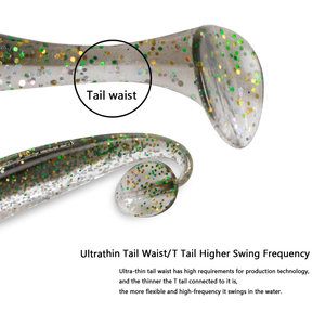 JINGGINGSOUL-SL103-Señuelos de Plástico Blando, Cebos de Silicona, Gusanos de Goma, Plástico Blando Nuevo de 6cm, 20 Piezas/Bolsa, PVC, Señuelo de Pesca para <span class=keywords><strong>Lago</strong></span> - Product Image 3