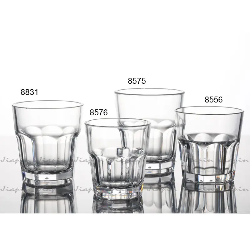 Classical design Plastic 4oz Round whisky glass for Bar PC/AS Beer Glass