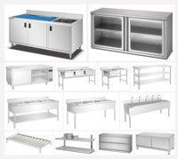 Table de travail réglable commerciale en acier inoxydable avec établi de cuisine à tiroirs pour hôtels et restaurants