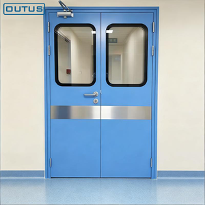 <span class=keywords><strong>Puerta</strong></span> Doble Abatible de Aleación de Aluminio Antibacteriana OUTUS, Tamaño Personalizado, para Salas de Hospital, con Certificado CE - Product Image 1