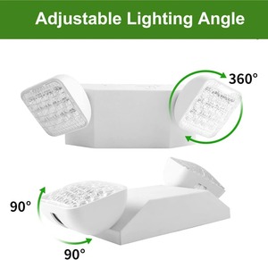 Accesorios de iluminación de emergencia LED con baterías de respaldo de 90 minutos Resistencia al fuego ABS Fuente de luz SMD Señales de salida de plástico - Product Image 2