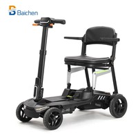 Scooter de mobilité pliable léger en alliage de magnésium de 13,8 kg avec moteur sans balais de 270 W à 4 roues pour personnes âgées et handicapées