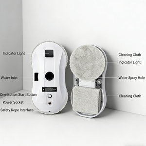 Robot per la Pulizia dei Vetri, Pulitore Automatico Intelligente per Finestre, per Uso Domestico - Product Image 4