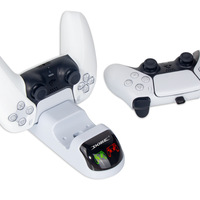 TP5-0506 double chargeur pour station de charge rapide de contrôleur PS5 avec indicateur LED pour canard de charge de manette PS5