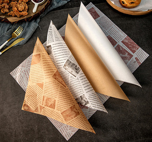Custom Burger Grease Proof Reusable Parchment Baking Butter Sandwich Packaging Wrap Wrapping Food Safe Wax <b>Paper</b> - Product Image 5