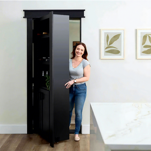 Dobradiças Ocultas para Portas de Madeira Maciça, Porta Oculta para Estante, Fechadura Oculta Personalizada para Porta - Product Image 1