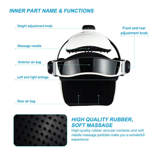 Masajeador Eléctrico de Cabeza Portátil Recargable, Herramienta de Masaje para el Cuero Cabelludo, Casco Multifuncional con Calor y Aire para Aliviar el Estrés y la Relajación - Product Image 5