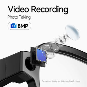 نظارات AuraView sggwifi الذكية بلوتوث/Wifi الجديدة الاتجاه 02G فيديو 800WPX كاميرا من نوع P AI ميزات الترجمة للرجال - Product Image 5