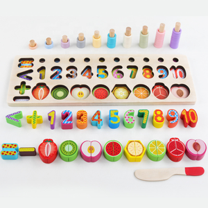 Numeri all'ingrosso di conteggio della pesca di matematica del bordo che abbinano i <span class=keywords><strong>giocattoli</strong></span> <span class=keywords><strong>Montessori</strong></span> della frutta del taglio digitale <span class=keywords><strong>giocattoli</strong></span> di legno 3 In <span class=keywords><strong>1</strong></span> di alta qualità per i bambini - Product Image 6