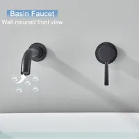 Robinet de lavabo mural moderne en laiton certifié CE, mitigeur de bain à bec pivotant, finition bronze doré