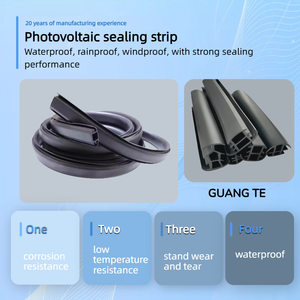 Tira de Sellado Impermeable de Silicona Negra Tipo T para Paneles Solares, Tableros Fotovoltaicos, Tira de Sellado Fotovoltaica en Productos de Goma - Product Image 5