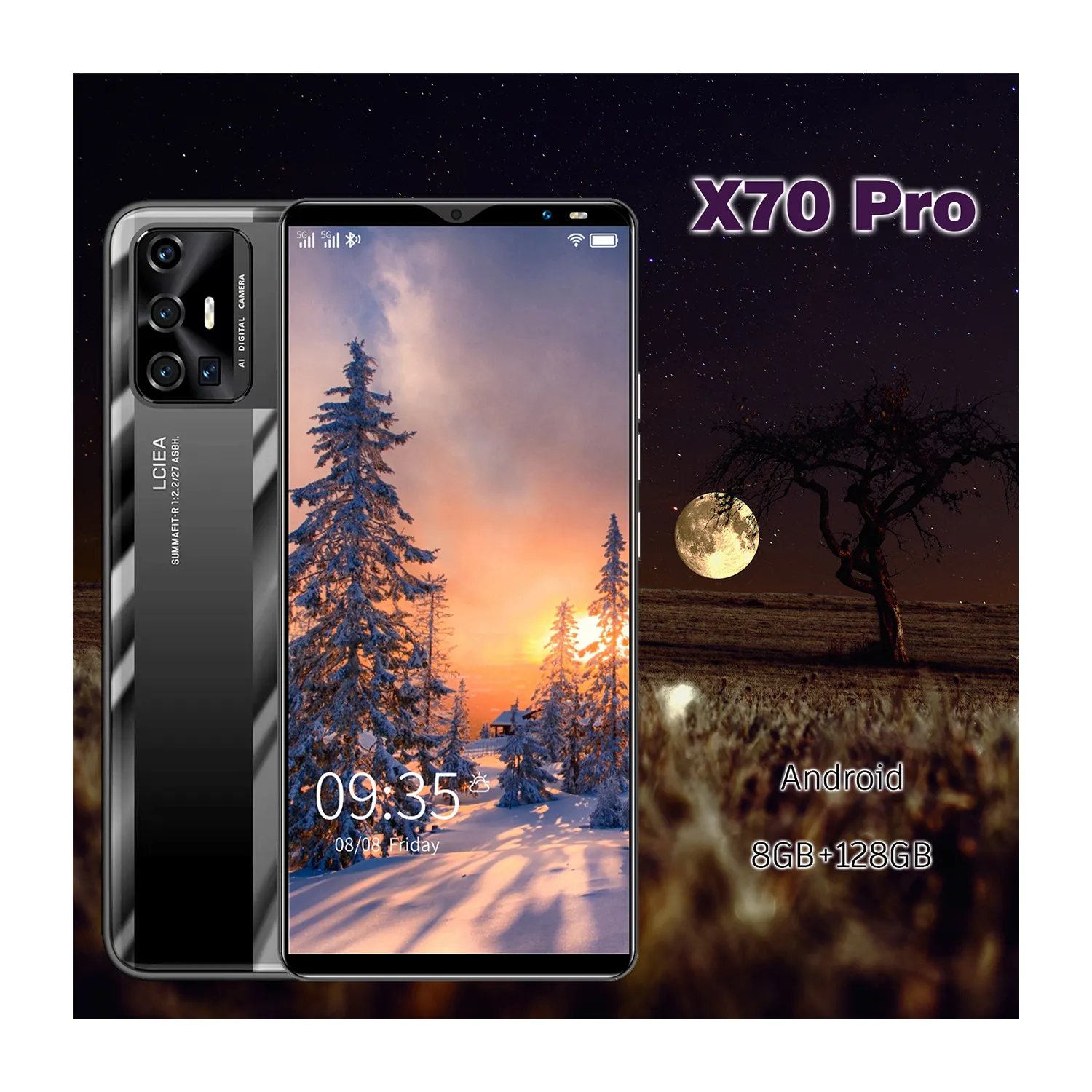 Горячая распродажа! X70PRO 5,8 дюймов Dual Sim телефонов смартфонов на базе Android разблокирована 5G сотовый телефон Сделано в Китае мобильного телефона Android