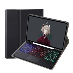 Pour <span class=keywords><strong>Samsung</strong></span> Galaxy <span class=keywords><strong>Tab</strong></span> <span class=keywords><strong>S6</strong></span> Lite Texture en peau d'agneau rétro-éclairage <span class=keywords><strong>clavier</strong></span> sans fil étui pour <span class=keywords><strong>tablette</strong></span> en cuir - Product Image 1