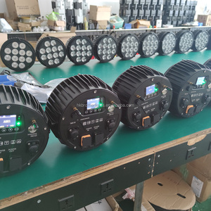 Projecteurs LED sans fil étanches IP33, 9 pièces, 18W, 6-en-1 RGBWUV, à batterie, DMX, pour DJ et éclairage d'ambiance - Product Image 6