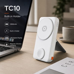 พาวเวอร์แบงค์แม่เหล็กพรีเมียม 2 in 1 รุ่น TC10 ความจุ 10000mAh ซีรีส์แฟชั่นสำหรับโทรศัพท์ - Product Image 3