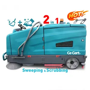 LB-SS1450 Motorized Sweeper and Scrubber 2-in-1 Floor Cleaner