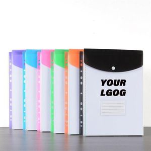 Enveloppes de documents en plastique transparent vertical format A4, sacs de classement en polypropylène avec fermeture à bouton - Product Image 1