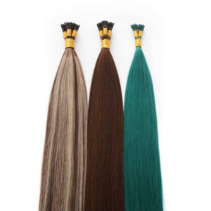 ロシア製レミーケラチンIチップヘアエクステンション二重描画快適で接着剤付き人間ヘアエクステンション - Product Image 4