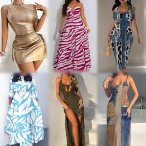 Robes d'été pour femmes assorties, styles variés, expédition aléatoire, vente de liquidation - Product Image 3
