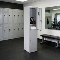 Casier de rangement scolaire pour le sport avec serrure à clé, armoire métallique démontable pour salle de sport