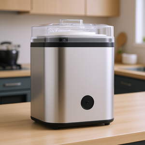 Machine à glaces 2,11 litres en acier inoxydable, électrique, automatique, pour usage domestique - Product Image 2