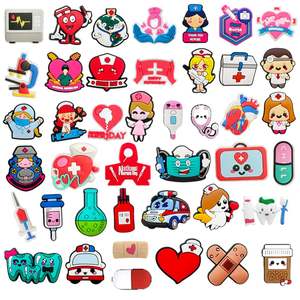 नीता 42 टुकड़े कार्टून क्लॉग जूता आकर्षण सहायक उपकरण डॉक्टर और नर्स श्रृंखला लड़कियों के पसंदीदा पार्टी उपहार - Product Image 1