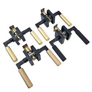 Fabbrica migliore serratura a leva per impieghi gravosi, maniglia per porta interna commerciale, resistente, antifurto nera - Product Image 1